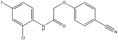 N-(2-chloro-4-fluorophenyl)-2-(4-cyanophenoxy)acetamide Structure