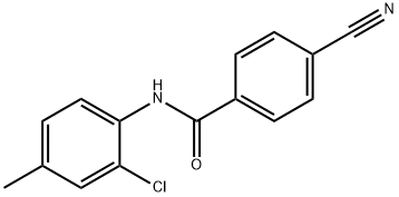 N-(2-chloro-4-methylphenyl)-4-cyanobenzamide 구조식 이미지