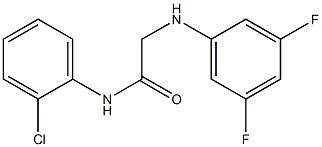 N-(2-chlorophenyl)-2-[(3,5-difluorophenyl)amino]acetamide 구조식 이미지