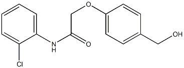 N-(2-chlorophenyl)-2-[4-(hydroxymethyl)phenoxy]acetamide Structure
