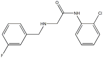 N-(2-chlorophenyl)-2-{[(3-fluorophenyl)methyl]amino}acetamide Structure