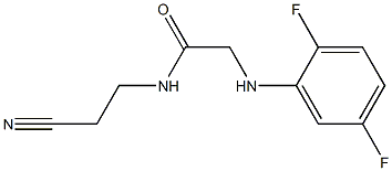 N-(2-cyanoethyl)-2-[(2,5-difluorophenyl)amino]acetamide Structure