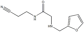 N-(2-cyanoethyl)-2-[(furan-2-ylmethyl)amino]acetamide Structure