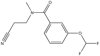 N-(2-cyanoethyl)-3-(difluoromethoxy)-N-methylbenzamide 구조식 이미지