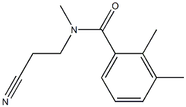 N-(2-cyanoethyl)-N,2,3-trimethylbenzamide 구조식 이미지