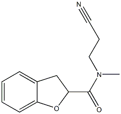 N-(2-cyanoethyl)-N-methyl-2,3-dihydro-1-benzofuran-2-carboxamide 구조식 이미지