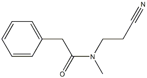 N-(2-cyanoethyl)-N-methyl-2-phenylacetamide Structure