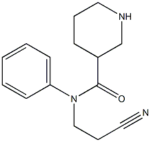 N-(2-cyanoethyl)-N-phenylpiperidine-3-carboxamide 구조식 이미지