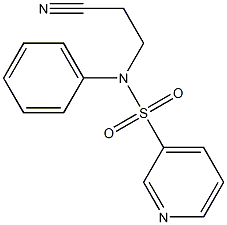 N-(2-cyanoethyl)-N-phenylpyridine-3-sulfonamide 구조식 이미지