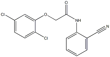 N-(2-cyanophenyl)-2-(2,5-dichlorophenoxy)acetamide 구조식 이미지