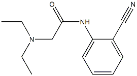 N-(2-cyanophenyl)-2-(diethylamino)acetamide 구조식 이미지