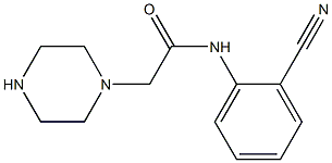 N-(2-cyanophenyl)-2-(piperazin-1-yl)acetamide 구조식 이미지