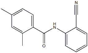 N-(2-cyanophenyl)-2,4-dimethylbenzamide Structure