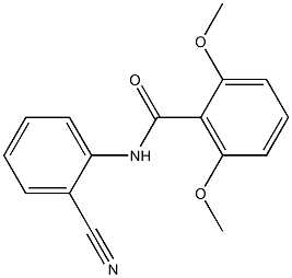 N-(2-cyanophenyl)-2,6-dimethoxybenzamide Structure