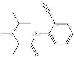 N-(2-cyanophenyl)-2-[methyl(propan-2-yl)amino]propanamide 구조식 이미지