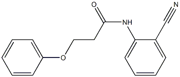 N-(2-cyanophenyl)-3-phenoxypropanamide 구조식 이미지