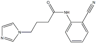 N-(2-cyanophenyl)-4-(1H-imidazol-1-yl)butanamide 구조식 이미지