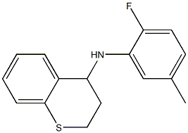 N-(2-fluoro-5-methylphenyl)-3,4-dihydro-2H-1-benzothiopyran-4-amine Structure