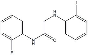 N-(2-fluorophenyl)-2-[(2-iodophenyl)amino]acetamide 구조식 이미지