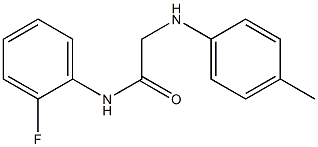 N-(2-fluorophenyl)-2-[(4-methylphenyl)amino]acetamide 구조식 이미지