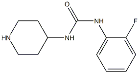 N-(2-fluorophenyl)-N'-piperidin-4-ylurea 구조식 이미지