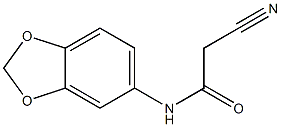N-(2H-1,3-benzodioxol-5-yl)-2-cyanoacetamide 구조식 이미지