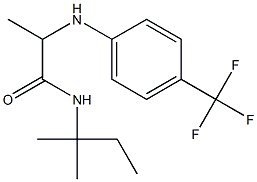 N-(2-methylbutan-2-yl)-2-{[4-(trifluoromethyl)phenyl]amino}propanamide Structure
