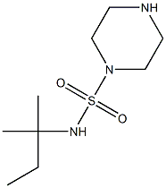 N-(2-methylbutan-2-yl)piperazine-1-sulfonamide 구조식 이미지