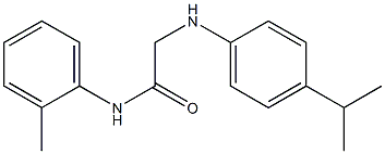 N-(2-methylphenyl)-2-{[4-(propan-2-yl)phenyl]amino}acetamide 구조식 이미지