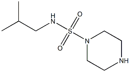 N-(2-methylpropyl)piperazine-1-sulfonamide 구조식 이미지