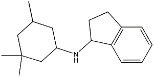 N-(3,3,5-trimethylcyclohexyl)-2,3-dihydro-1H-inden-1-amine 구조식 이미지