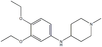 N-(3,4-diethoxyphenyl)-1-methylpiperidin-4-amine Structure