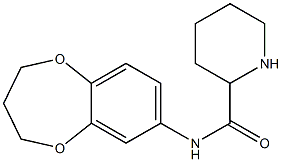 N-(3,4-dihydro-2H-1,5-benzodioxepin-7-yl)piperidine-2-carboxamide Structure
