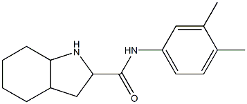 N-(3,4-dimethylphenyl)-octahydro-1H-indole-2-carboxamide 구조식 이미지