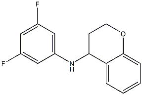 N-(3,5-difluorophenyl)-3,4-dihydro-2H-1-benzopyran-4-amine Structure