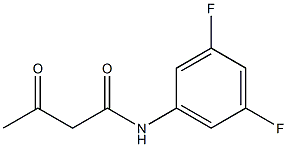 N-(3,5-difluorophenyl)-3-oxobutanamide 구조식 이미지