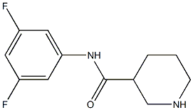 N-(3,5-difluorophenyl)piperidine-3-carboxamide Structure