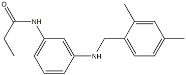 N-(3-{[(2,4-dimethylphenyl)methyl]amino}phenyl)propanamide Structure