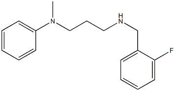 N-(3-{[(2-fluorophenyl)methyl]amino}propyl)-N-methylaniline 구조식 이미지