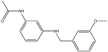 N-(3-{[(3-methoxyphenyl)methyl]amino}phenyl)acetamide Structure