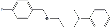 N-(3-{[(4-fluorophenyl)methyl]amino}propyl)-N-methylaniline Structure