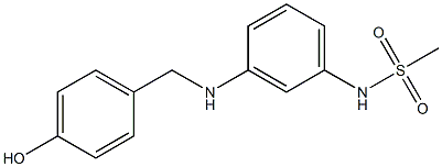 N-(3-{[(4-hydroxyphenyl)methyl]amino}phenyl)methanesulfonamide Structure