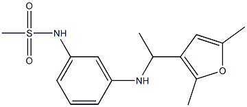 N-(3-{[1-(2,5-dimethylfuran-3-yl)ethyl]amino}phenyl)methanesulfonamide Structure