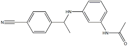 N-(3-{[1-(4-cyanophenyl)ethyl]amino}phenyl)acetamide Structure