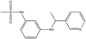 N-(3-{[1-(pyridin-3-yl)ethyl]amino}phenyl)methanesulfonamide 구조식 이미지