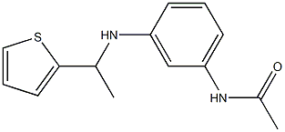 N-(3-{[1-(thiophen-2-yl)ethyl]amino}phenyl)acetamide Structure