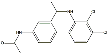 N-(3-{1-[(2,3-dichlorophenyl)amino]ethyl}phenyl)acetamide Structure