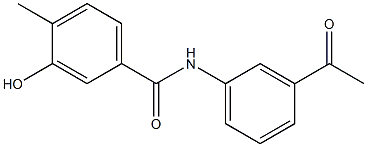 N-(3-acetylphenyl)-3-hydroxy-4-methylbenzamide 구조식 이미지