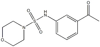 N-(3-acetylphenyl)morpholine-4-sulfonamide Structure