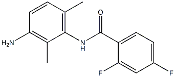 N-(3-amino-2,6-dimethylphenyl)-2,4-difluorobenzamide 구조식 이미지